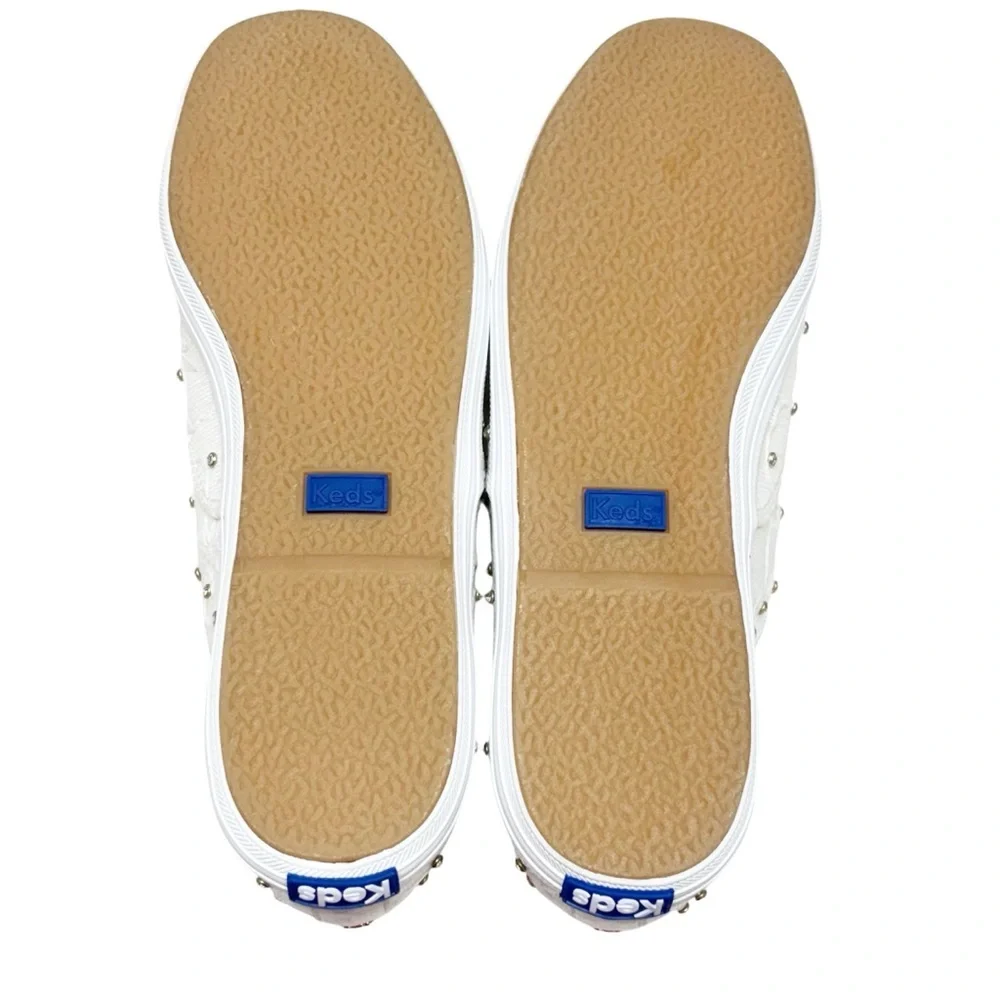 Keds X Kate Spade New York Champion Bridal Lace Sneakers White WF64678 Size 8 - Picture 9 of 11